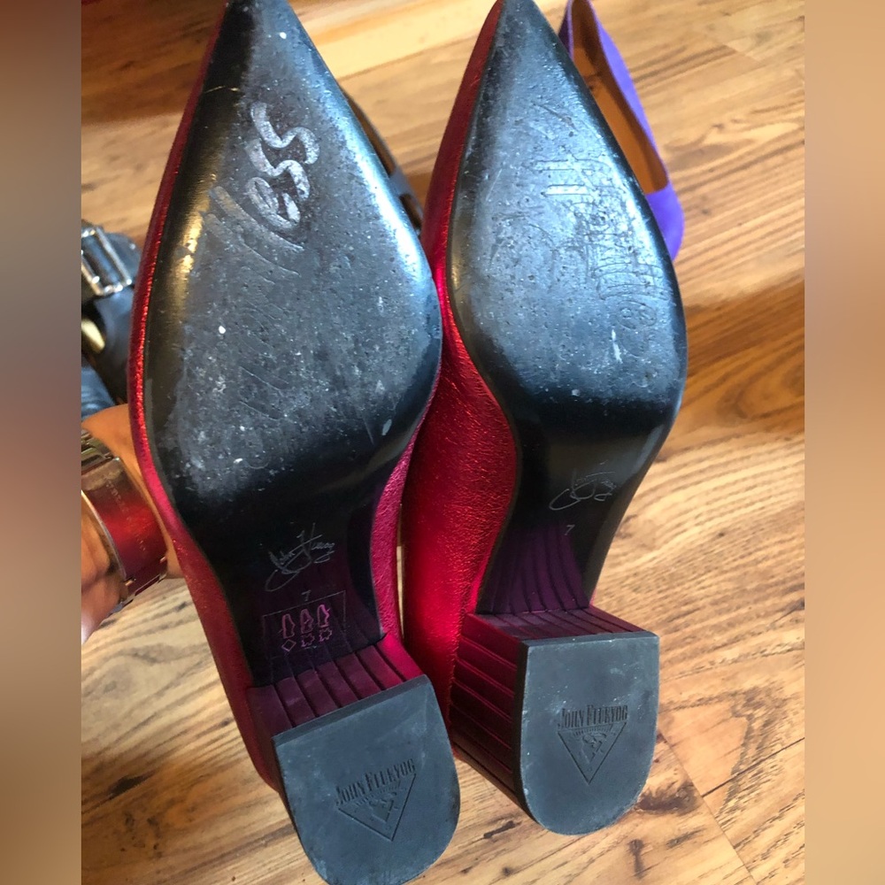 Fluevog Effortless family "Bebe" in metallic pink, size 7 - Picture 7 of 14